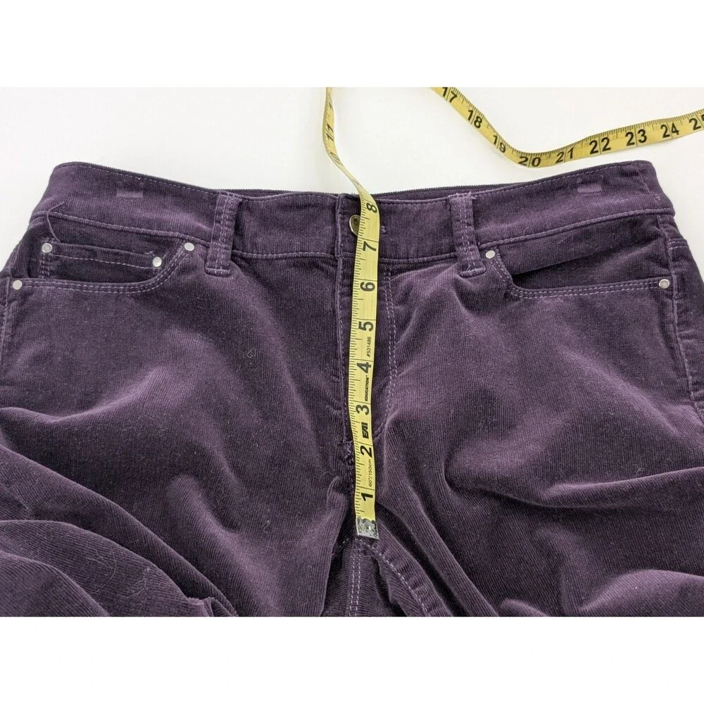 Ann Taylor Signature Plum Straight Leg Mid Rise Corduroy Pants Size 6 30/31